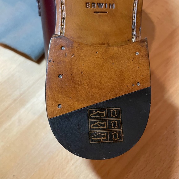 Jack Erwin "Charlie" Burgundy Penny Loafer  NIB - Picture 8 of 9